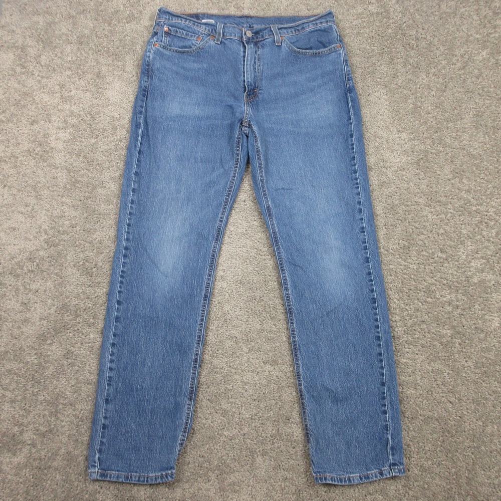 Levis Jeans Mens 33x32 Blue 541 Athletic Tapered Faded Zip Fly Flex Denim Pants